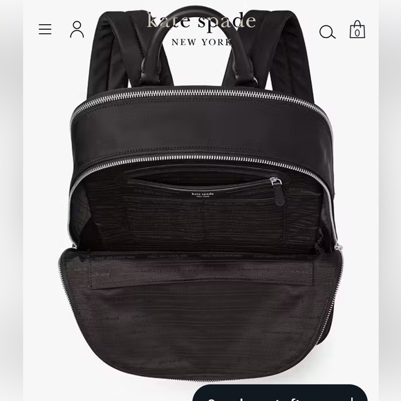 Kate Spade Black Laptop Backpack - Picture 2 of 9